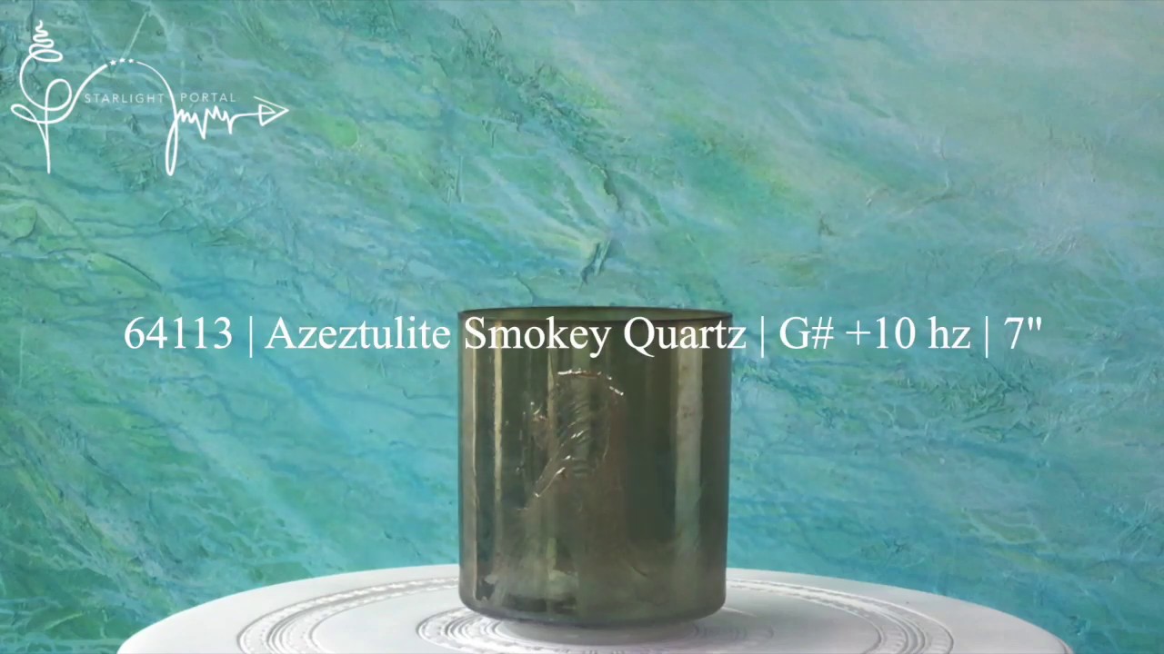 64113 | Azeztulite Smokey Quartz | G# +10 hz | 7