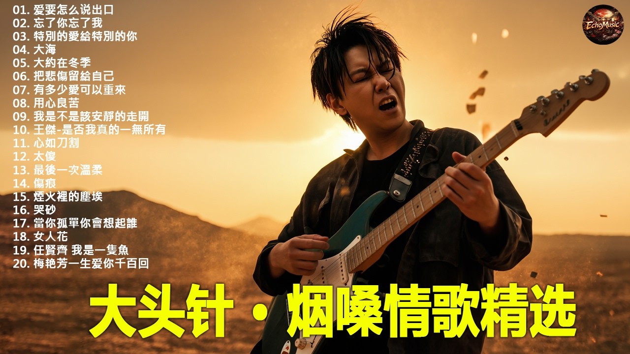 大頭針【大头针 · 烟嗓情歌精选】 💔 那些年听哭过的歌｜烟嗓情歌精选翻唱🔥#爱要怎么说出口#忘了你忘了我#特別的愛給特別的你#大海#大約在冬季#把悲傷留給自己