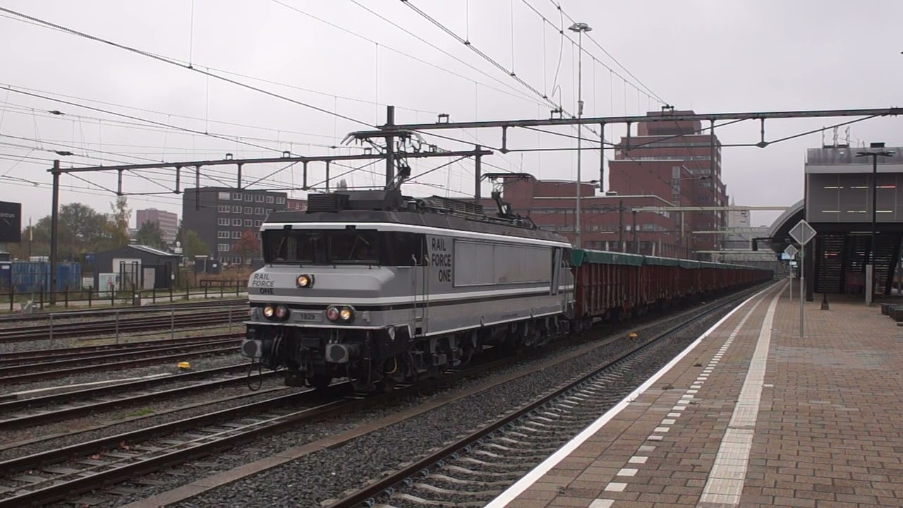 Aankomst en vertrek RFO 1829 met graantrein in Amersfoort!