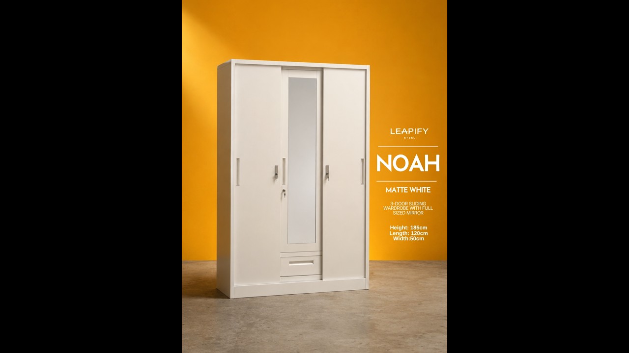 NOAH New Version | 3-Door Sliding Wardrobe | How To Asemble?