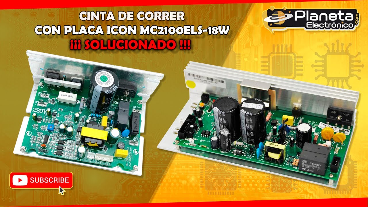 Cinta de correr con placa ICON MC2100ELS-18W SOLUCIONADO