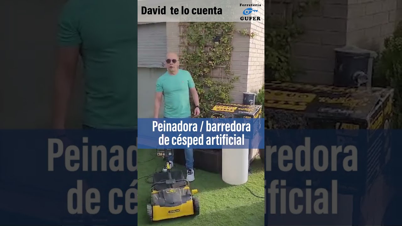 BRICOGUFER- Peinadora y barredora Garland. Tu césped artificial como nuevo. #ferreteriagufer