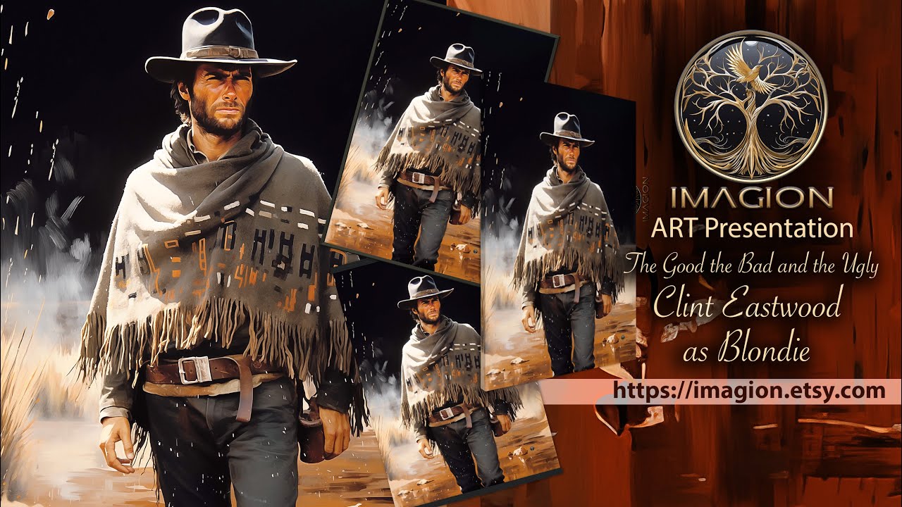 Frontier Legend Clint Eastwood as Blondie | The Good the Bad and the Ugly Wild West Cowboy Tribute