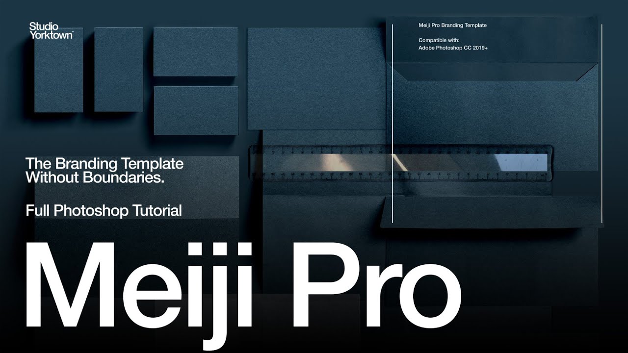 Meiji Pro – Branding Mockup Photoshop Template by Studio Yorktown : Full User Tutorial