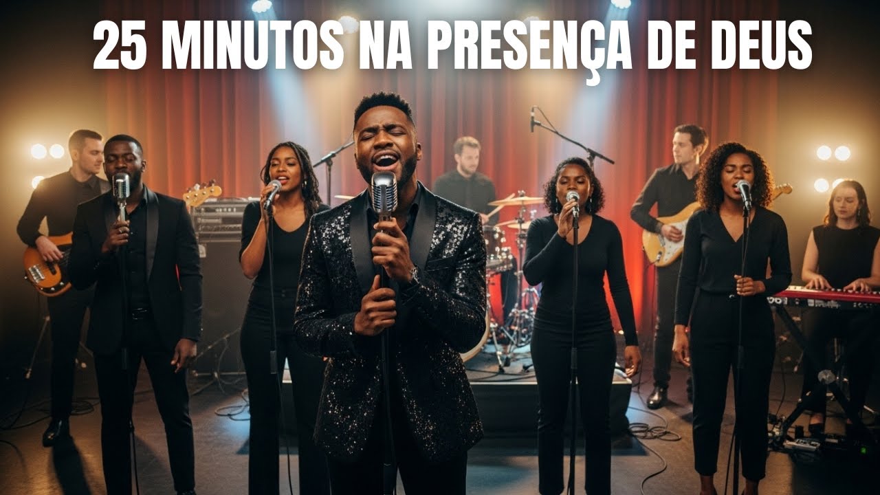 25 Minutos na Presença de Deus | Gospel em Groove  🖤🎤 | Playlist de Adoração