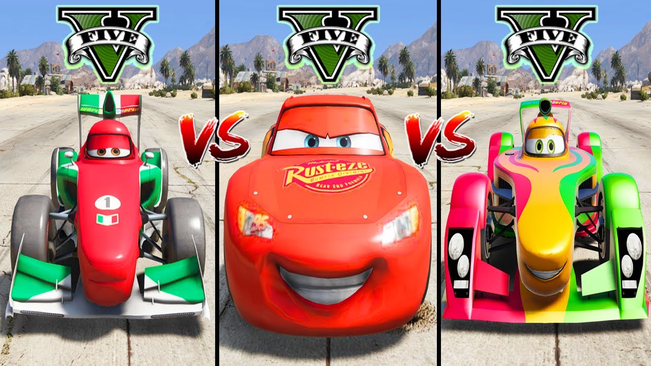 Lightning McQueen vs. Francesco Bernoulli vs. Rip Clutchgoneski GTA 5 - which is best?
