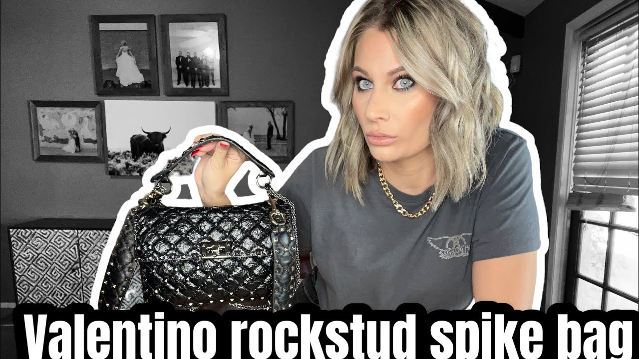 VALENTINO ROCKSTUD SPIKE BAG REVIEW | WHAT FITS | LUXURY BAGS