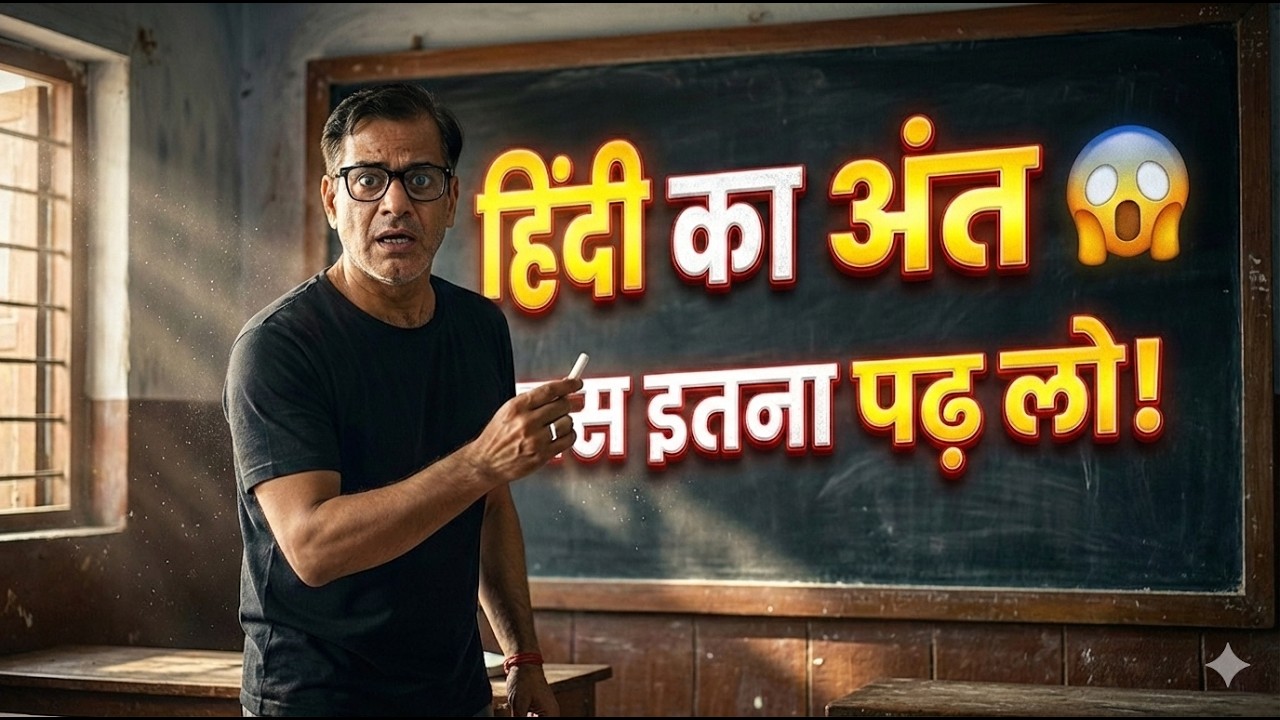 🔥 हिंदी का अंत 😱 | ✍️ बस इतना पढ़ लो! ✍️ | ICSE Hindi | ICSE Class 10 | @sirtarunrupani​