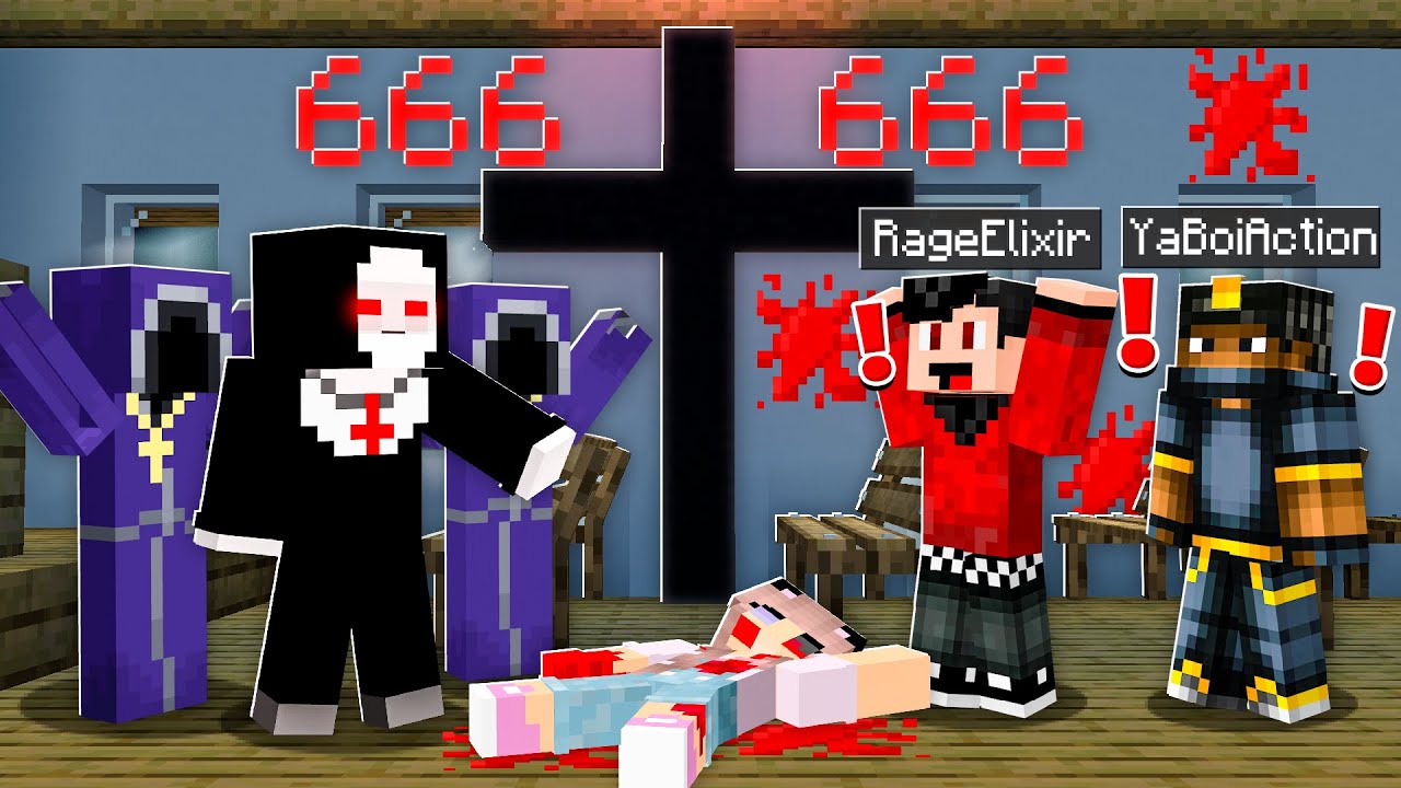 We Returned To The EVIL CHURCH.. and Found a HIDDEN CULT! (Minecraft)