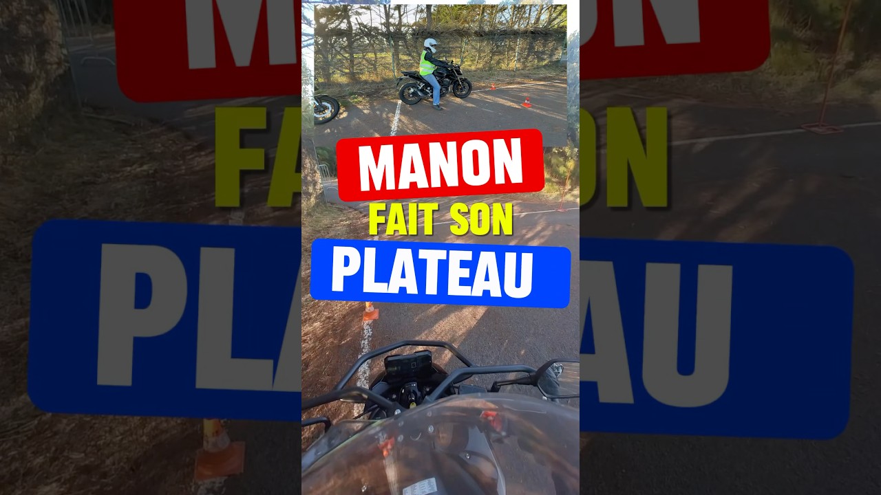 Manon fait son plateau !!! #permismoto
