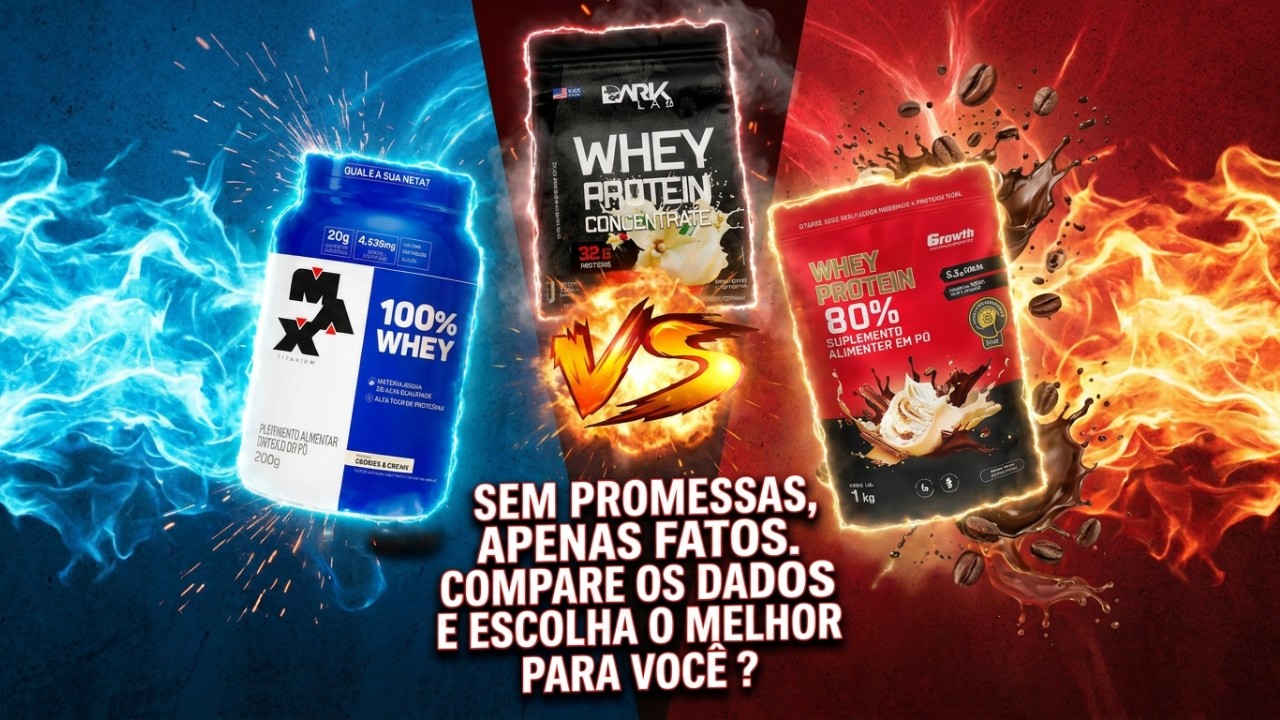 SEM ACHISMO: OS LAUDOS DE GROWTH, DARK E MAX TITANIUM EST&Atilde;O AQUI !!!