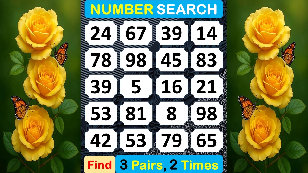 Number Search: How Good Is Your Presence of Mind? #braingame #memory #puzzle #quiz #mindset  -#421