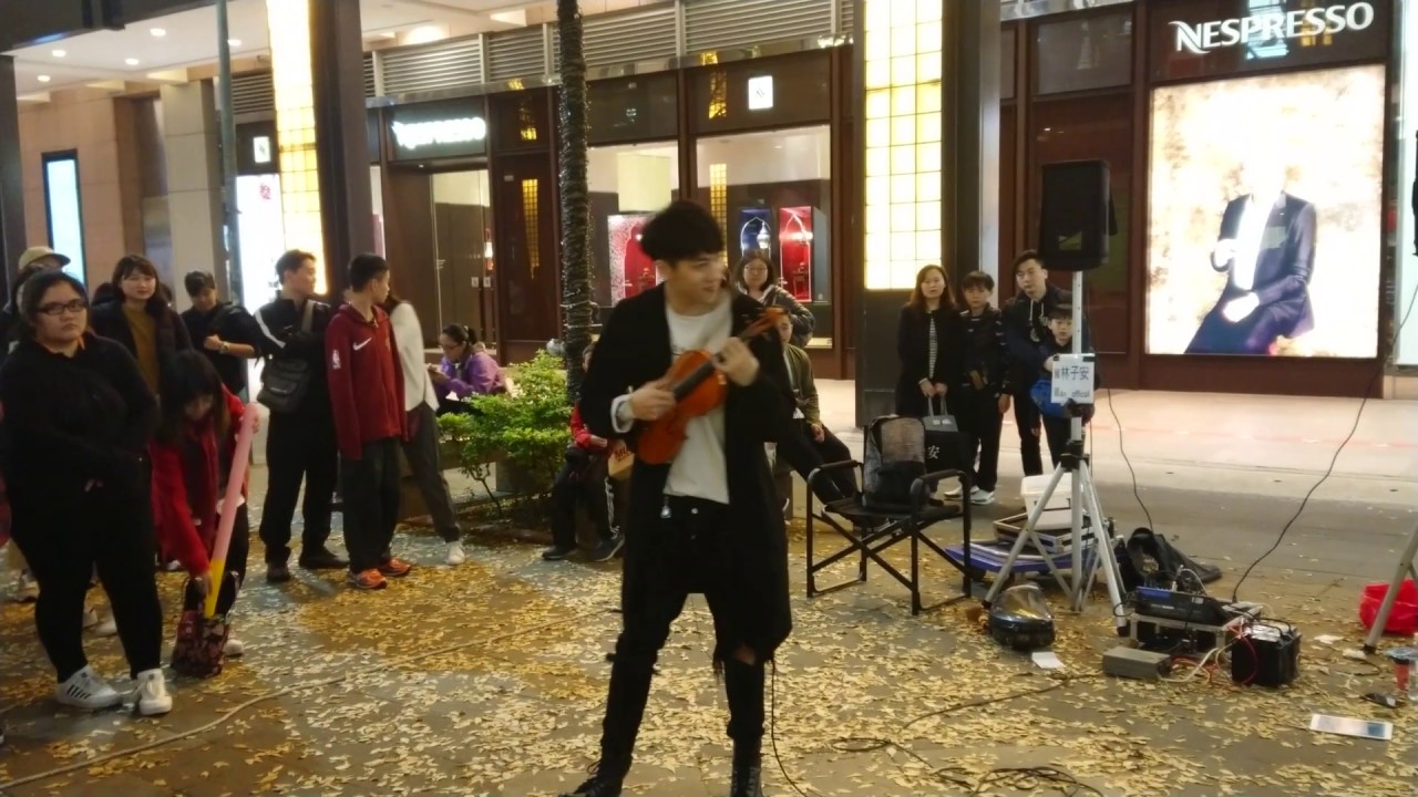 林子安 Violin Artist〖搖滾版卡農 小提琴演奏〗信義區香堤大道 2019/03/01