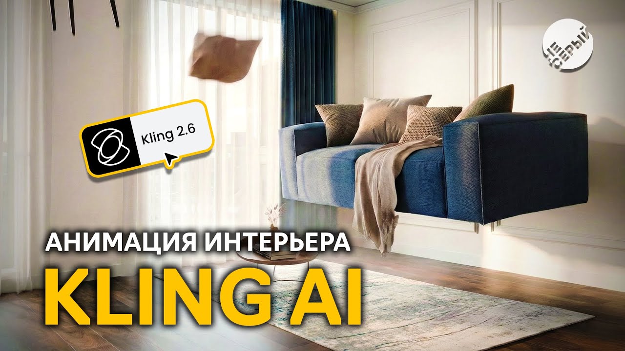 АНИМАЦИЯ РЕНДЕРА В KLING AI и NANO BANANA PRO