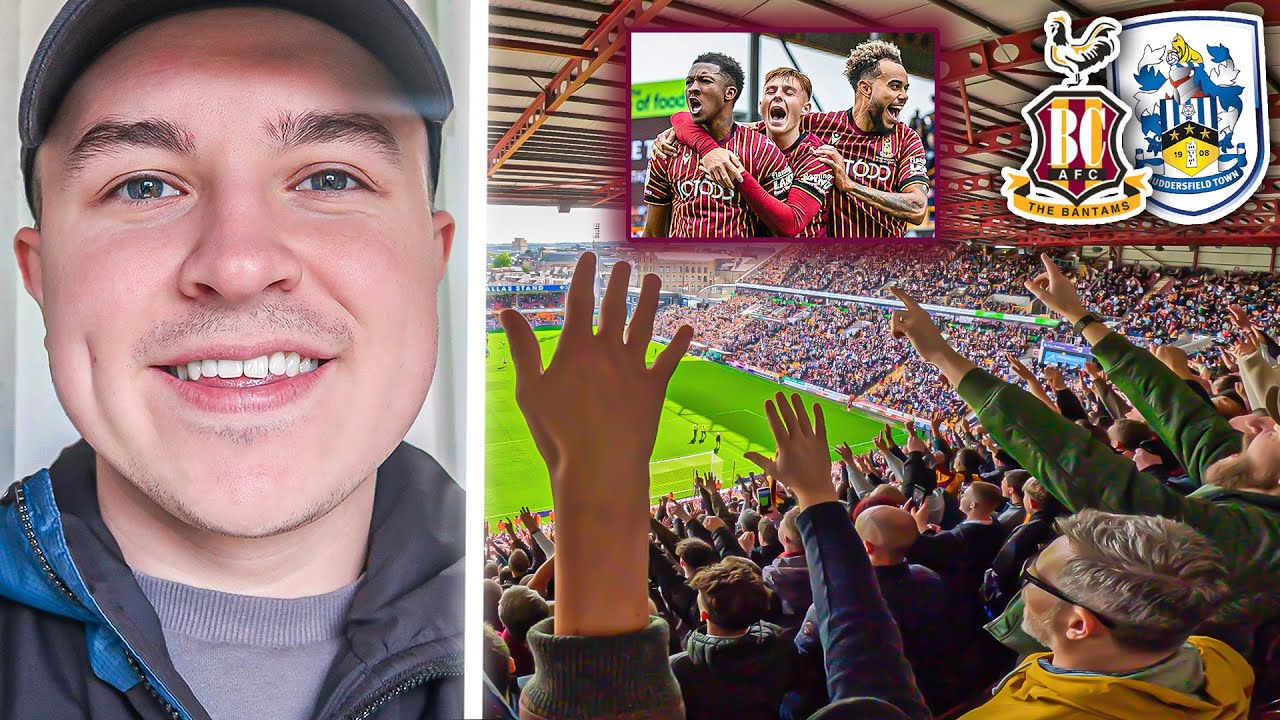 The MOMENT Boyhood Bradford City FAN Bobby Pointon Scores A HAT-TRICK vs RIVALS Huddersfield Town&hellip;