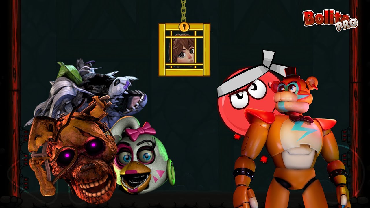 FNAF Gregory SECUESTRADO por ANIMATRÓNICOS 😫 | Bolita Pro | Red Ball