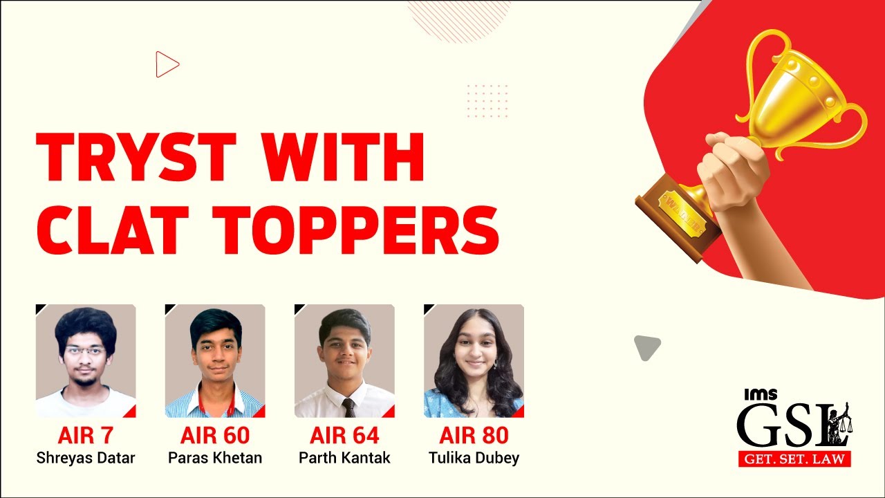 Tryst With CLAT 2021 Toppers | Preparation Strategy Discussion for CLAT 2022