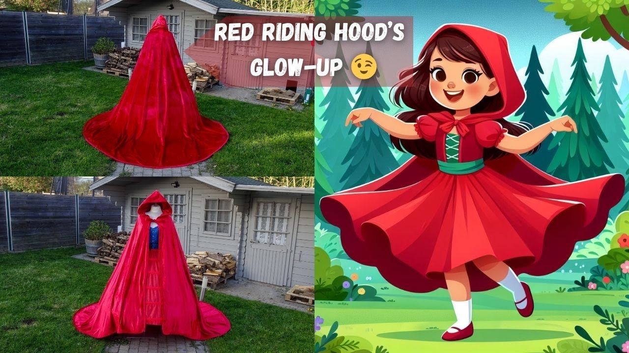 Sewing Red Riding Hood’s Cloak 🧵❤️ | Ballgown in Progress!