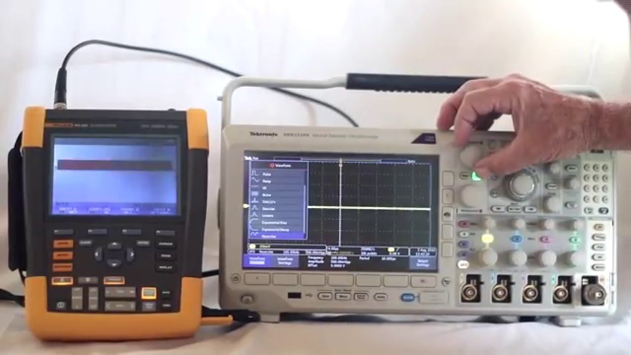 Using the Fluke 190 502 Scopemeter