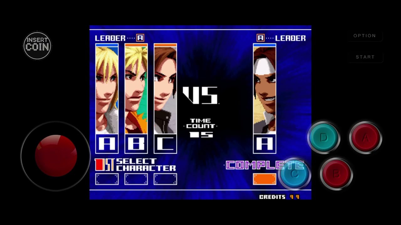 King of Fighters 2k3 : Team Protagonists Terry Ryo and Kyo vs Clone Kusanagi 