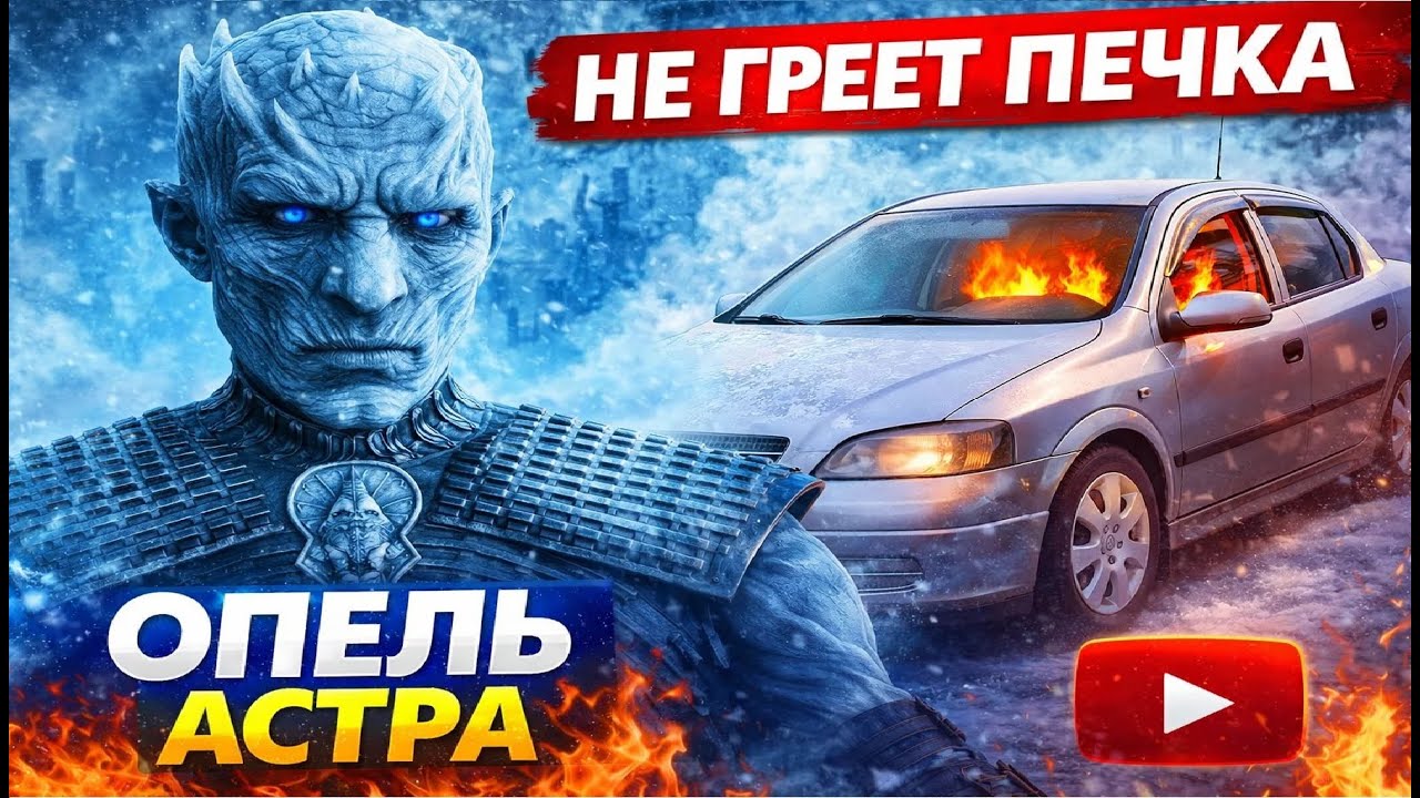 Плохо греет печка Опель Астра устраняем!!!  Opel Astra heater heats poorly, we fix it