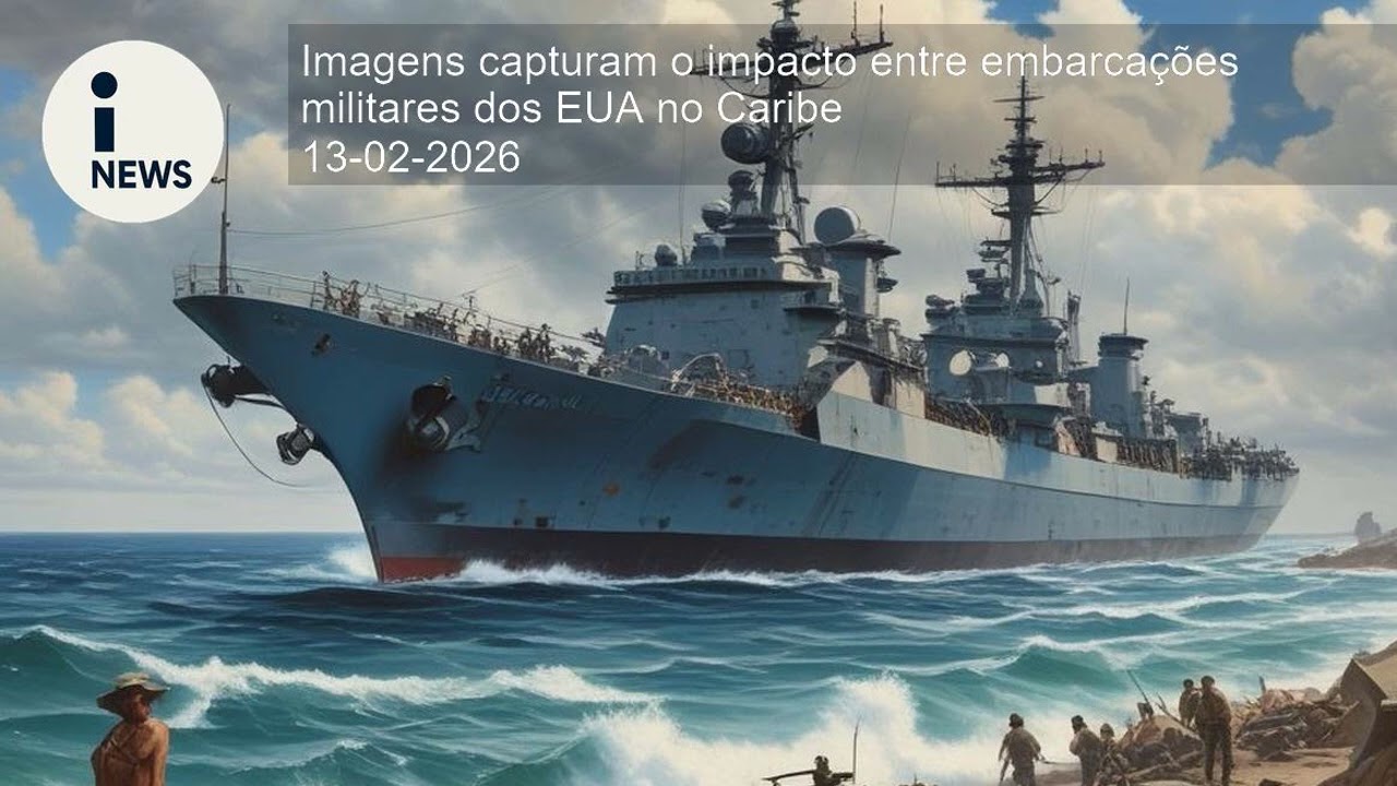 Imagens capturam o impacto entre embarcações militares dos EUA no Caribe