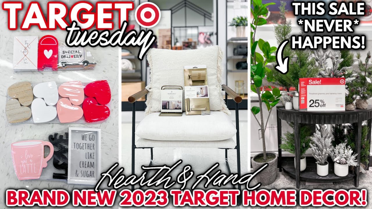 *2023* NEW Hearth & Hand Target Home Decor Finds + VALENTINES DAY Decor in Target Dollar Spot! 😍💕
