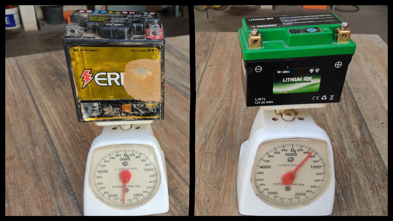 bateria de lítio para moto , veja a comparação