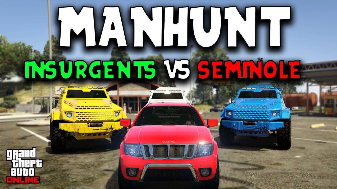 GTA V Manhunt | Insurgents VS Seminole (with @HarmNone  @NPC-YSK  and @UncleSlim )