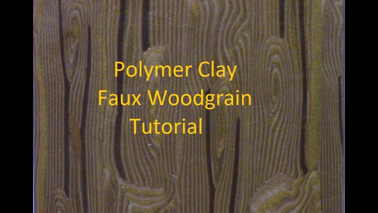 Polymer Clay Faux Woodgrain Tutorial by Gayle Thompson