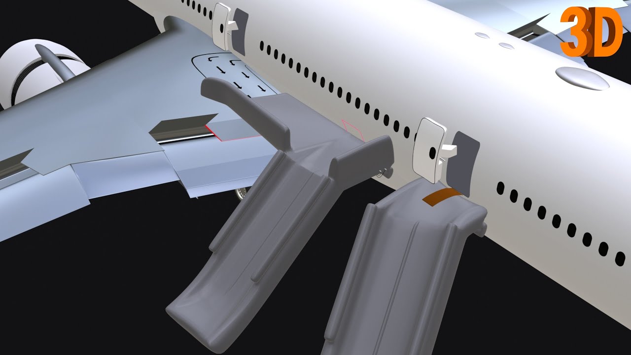 How Escape Slide Works | Part 2 : Off-Wing Escape System