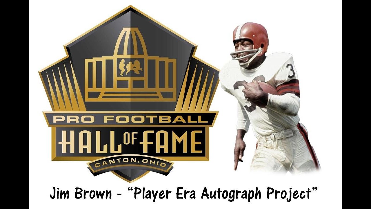The Jim Brown HOF Autograph "Player Era" Project