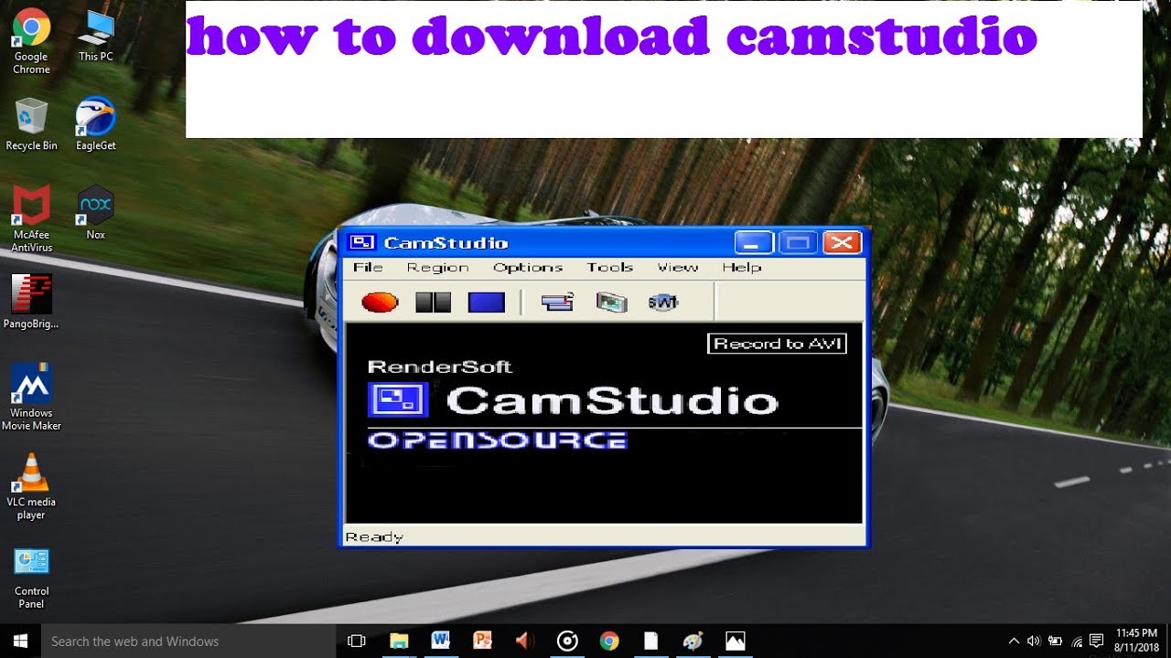 how to to download camstudio on window 10||2018||gurbhej singh kang