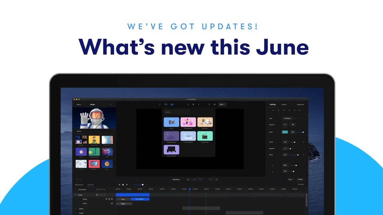 CreateStudio June 2020 Update and All The New Features | CreateStudio Animation