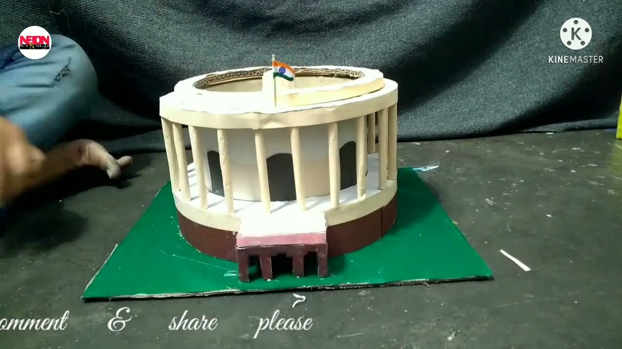 How to make the model of Parliament of India//school project