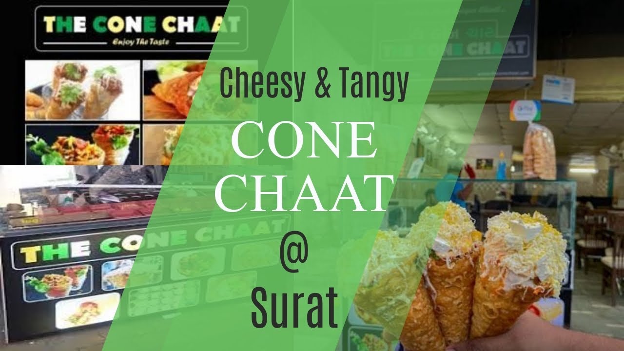 Cheesy & Tangy Cone Chaat @ Surat
