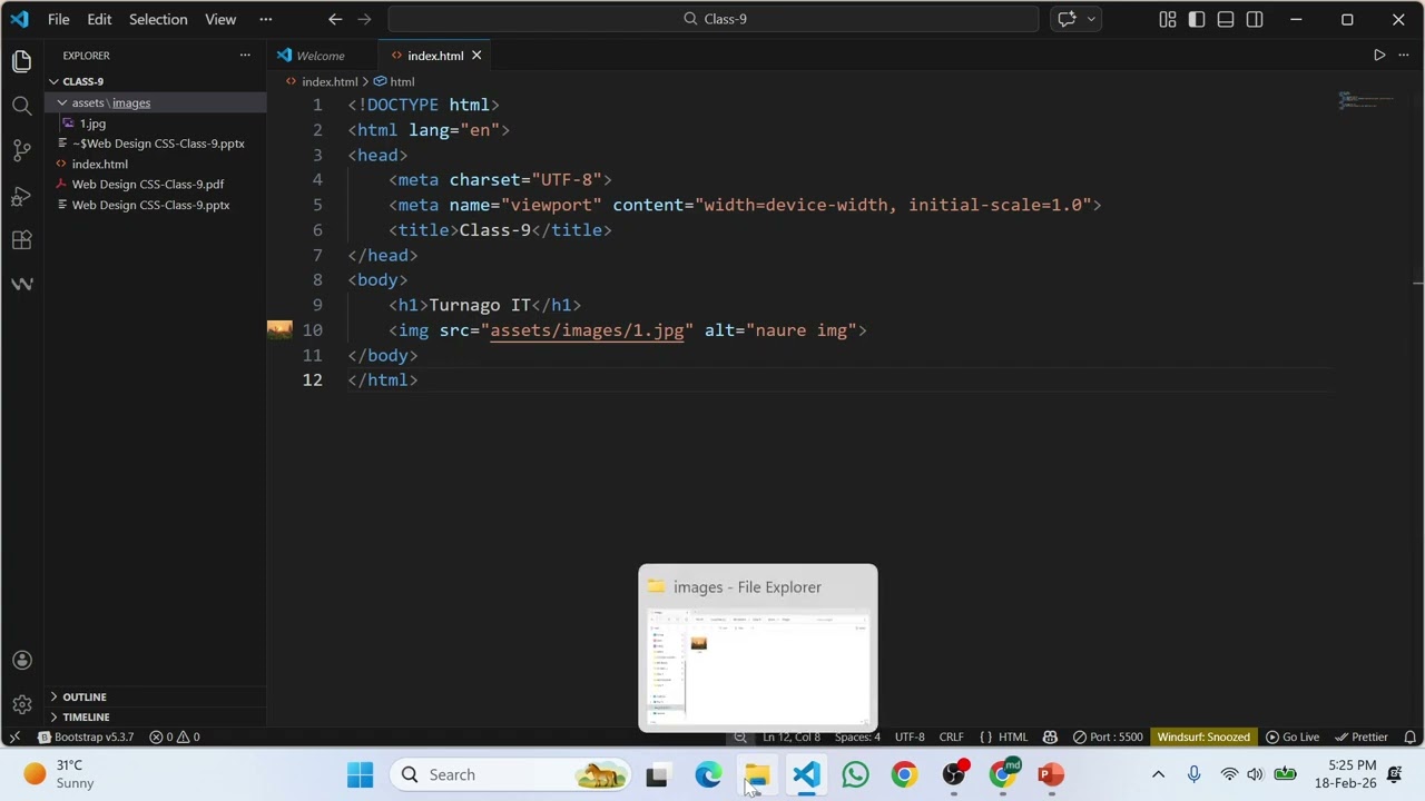 Class-09(WD) CSS basics, type, color