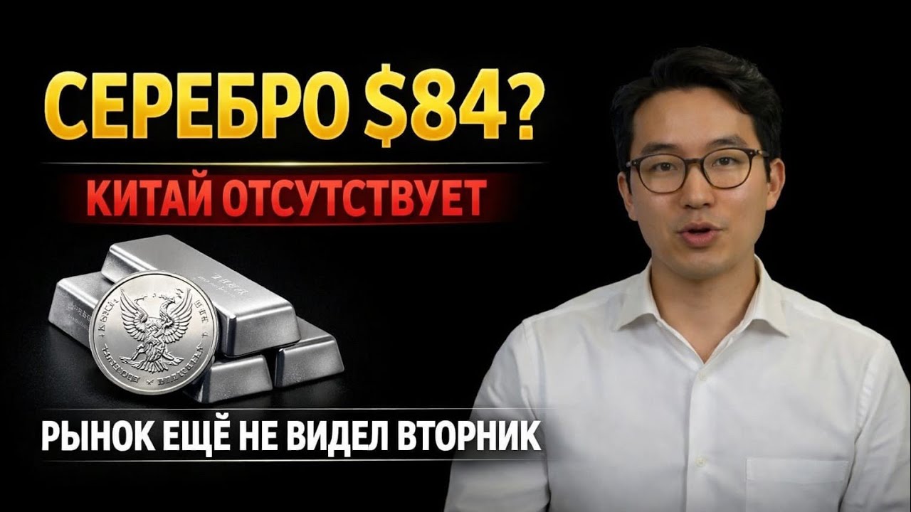 Серебро по цене 84 доллара при ОТСУТСТВЕ Китая. Рынок еще не увидел вторника.