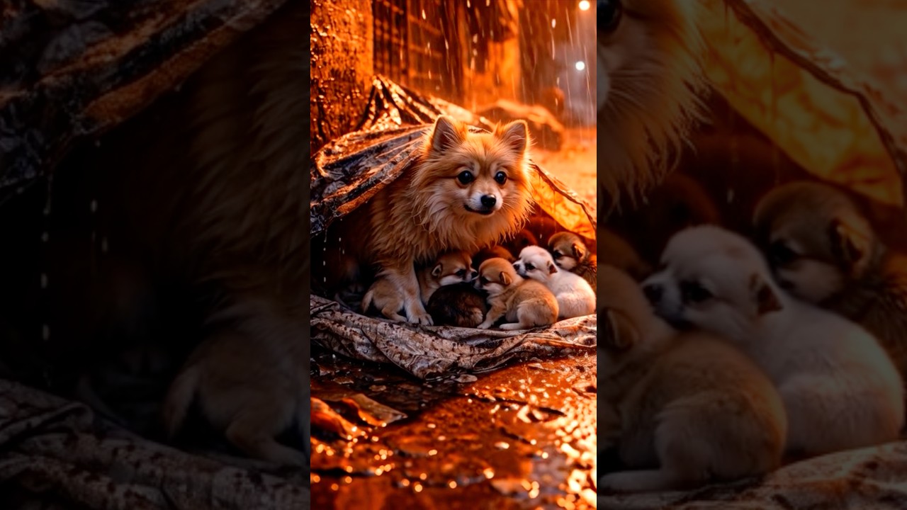 A Mother Worked Hard To Build a House For Her Puppy's. एक माँ और बच्चो की स्फलता की कहानी।