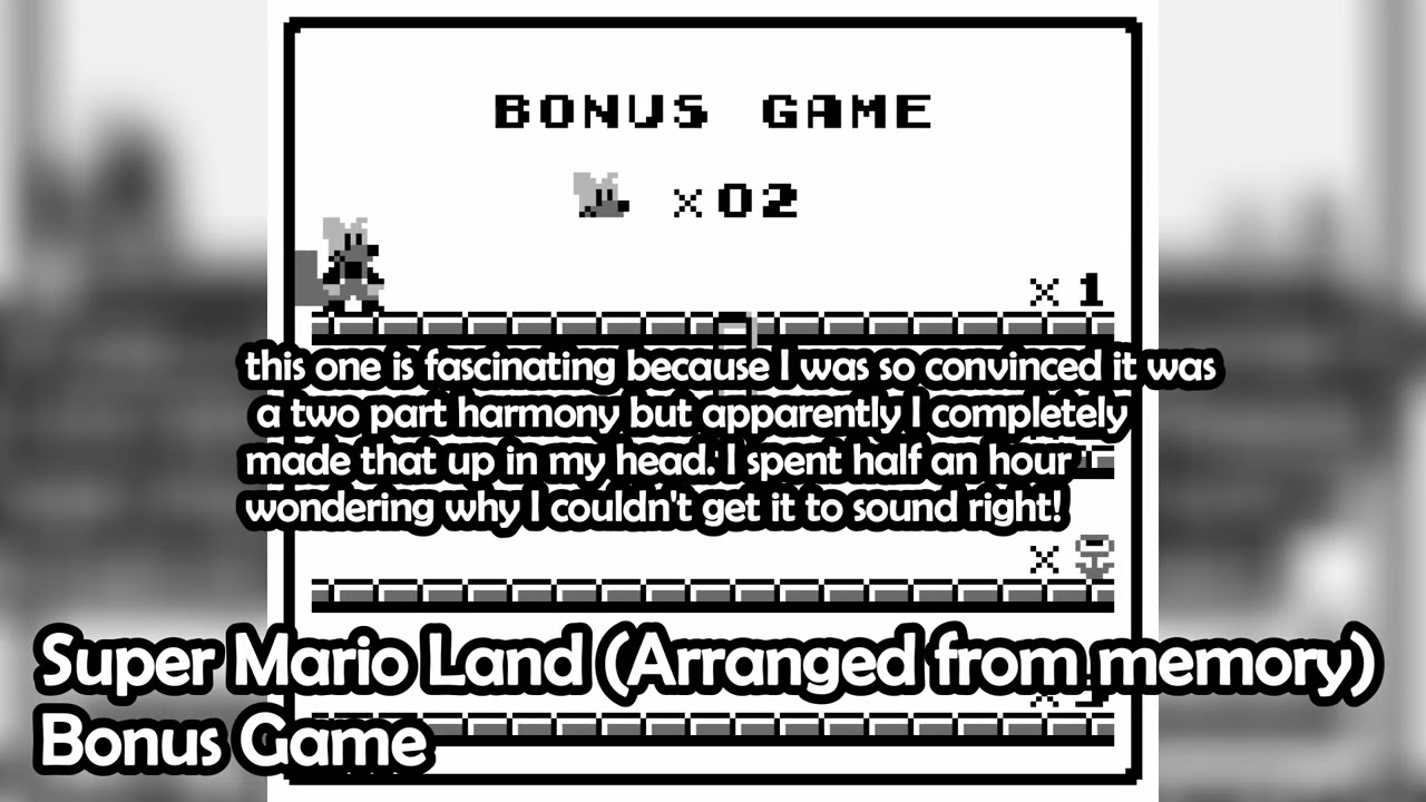 The Super Mario Land OST But it's Arranged Entirely From Memory