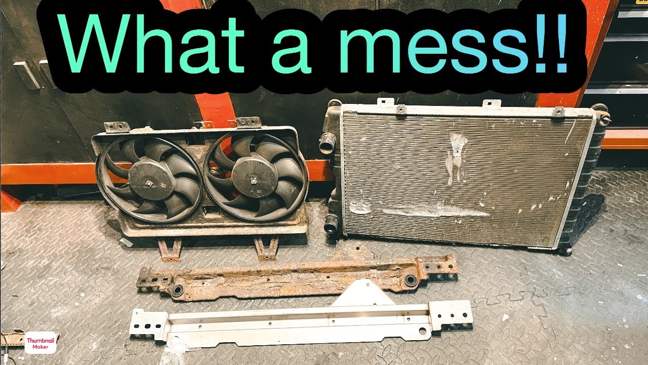 Alfa Romeo GTV 3.0 V6 radiator mount, radiator and fan removal Part 1 of 2