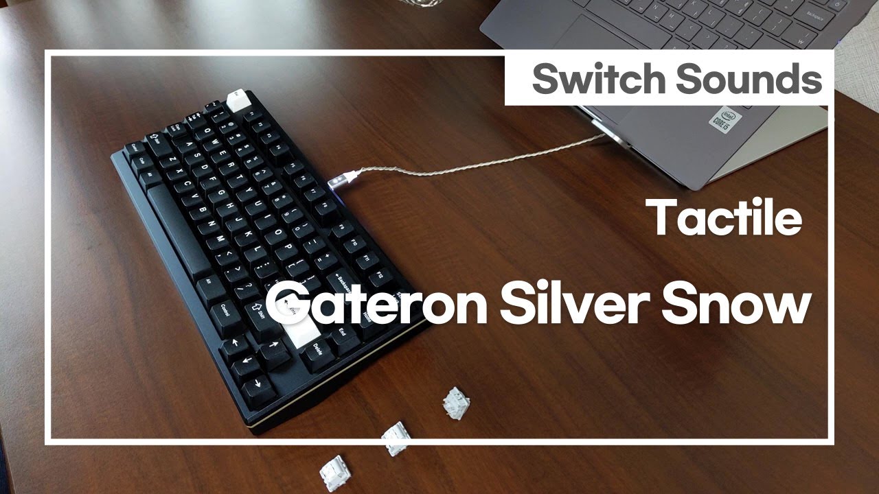 Whale 75 with stock Gateron Silver Snow Typing Sounds