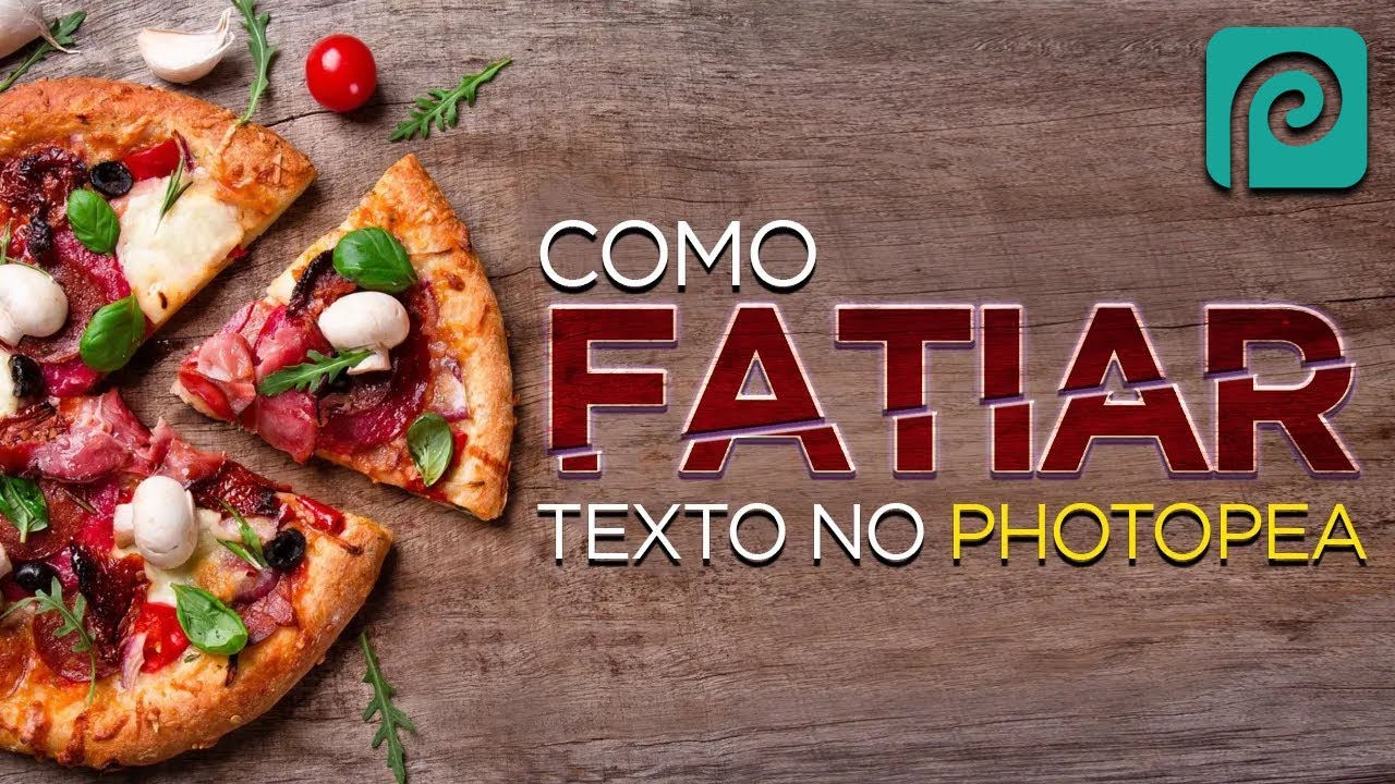 COMO CORTAR UM TEXTO OU OBJETO AO MEIO NO PHOTOPEA
