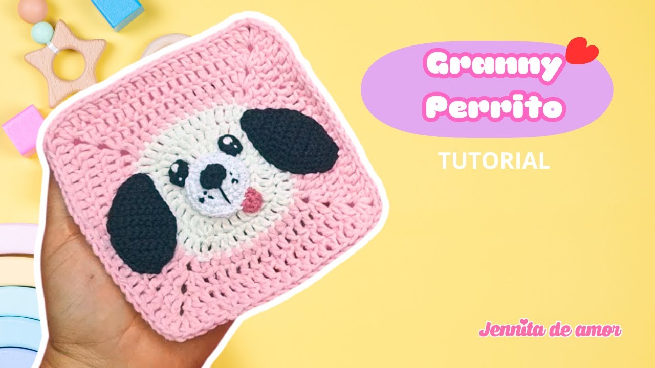 GRANNY PERRITO -CURSO CROCHET- Aprende paso a paso -Tutorial para  Principiantes-