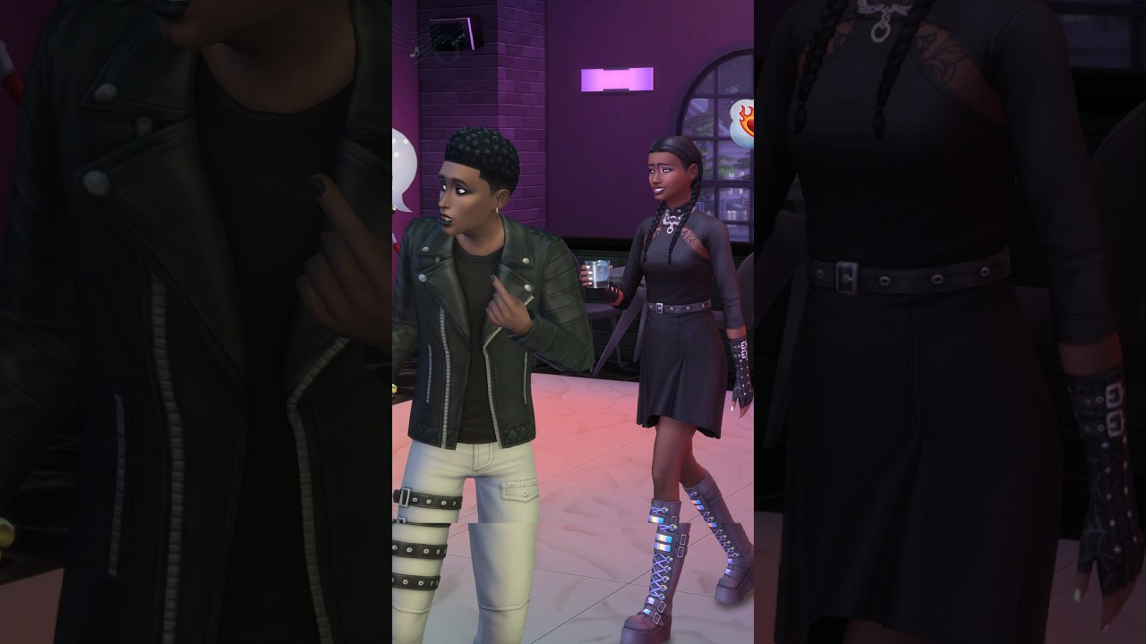 Join the darkside with this new goth kit in The Sims 4! 🖤 #thesims4 #sims4 #shorts