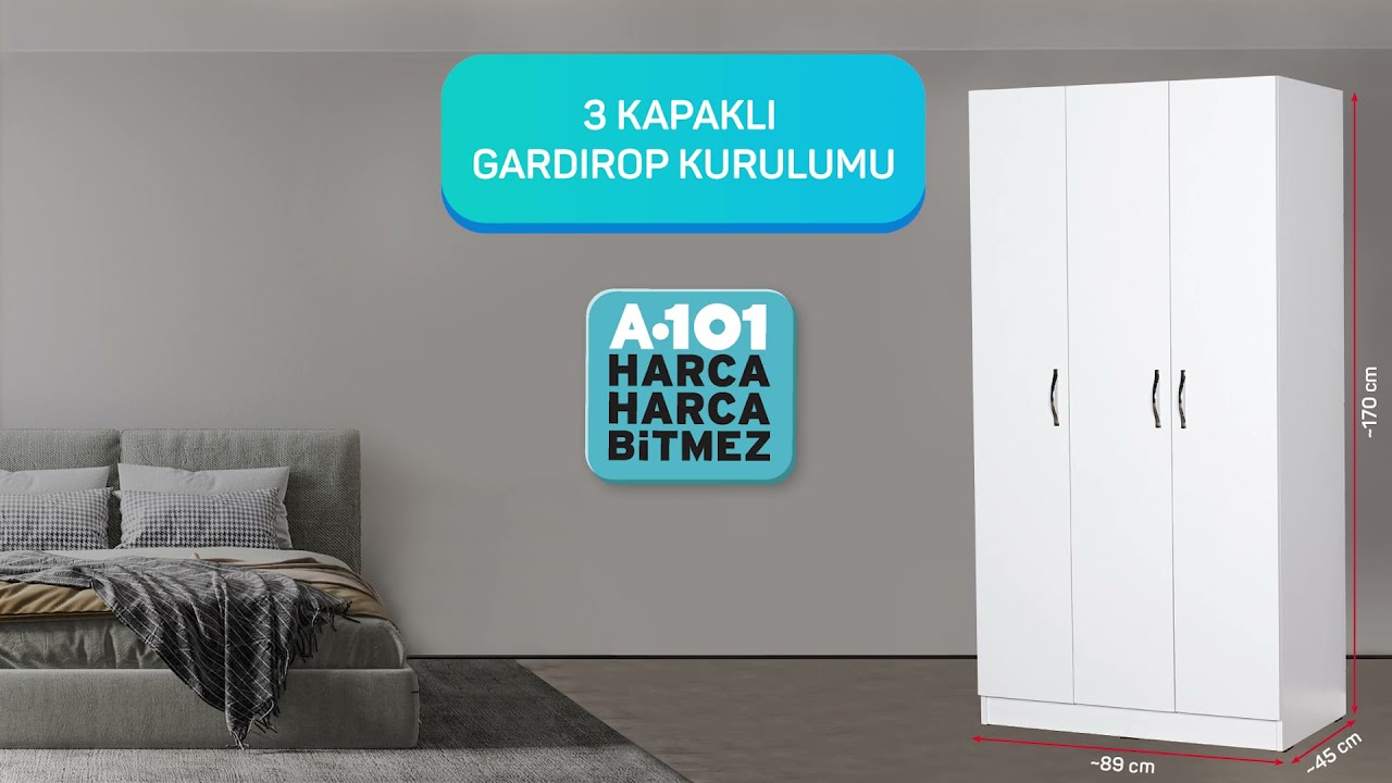 3 Kapaklı Gardırop Kurulumu | Aldın Aldın | 2 Eyl&uuml;l
