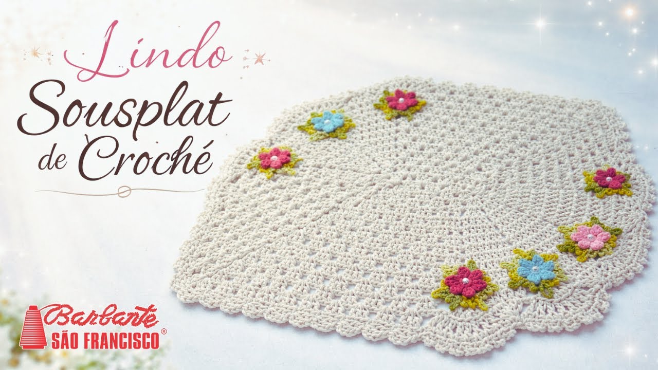 Sousplat charme floral #barbantesãofrancisco 