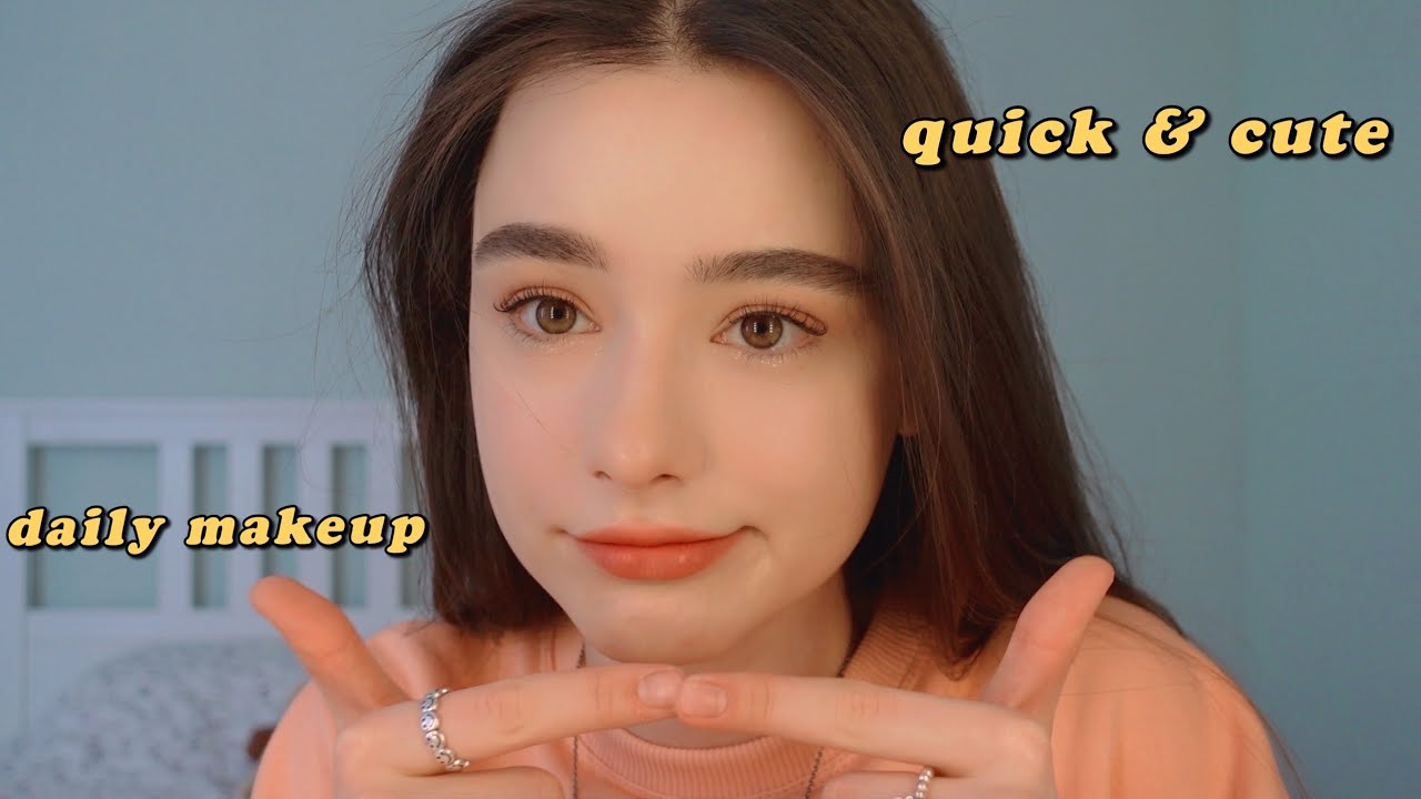 мой повседневный, быстрый и милый макияж ♡