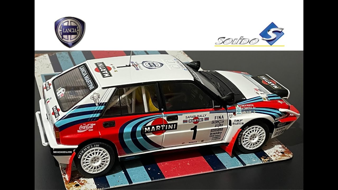 1:18 1/18 Solido Lancia Delta HF Integrale Safari n.1 J.Recalde/M.Christie 1991 S1807803 Diorama