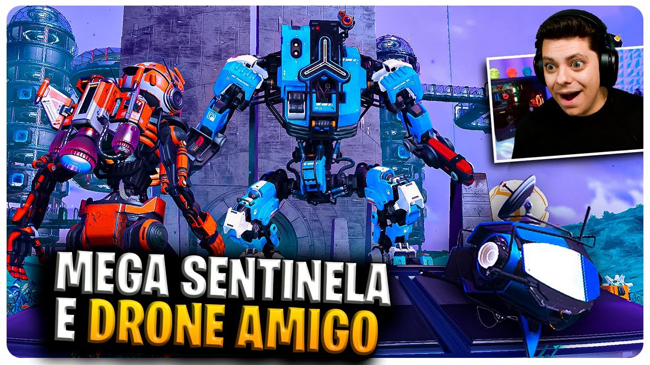 LIBERANDO O MEGA SENTINELA E O DRONE SENTINELA COMPANHEIRO MISSÃO UM TRAÇO DE METAL - NO MAN'S SKY